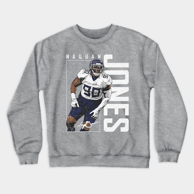 Naquan Jones Tennessee Vertical Crewneck Sweatshirt by danlintonpro